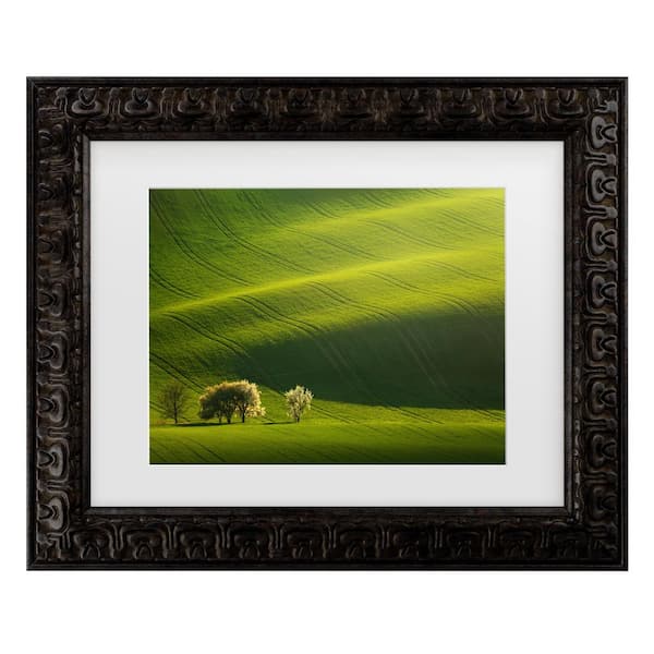 Trademark Fine Art Daniel Rericha Moravian Waves Matted Framed Photography Wall Art 14.5 in. x 17.5 in.