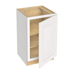Grayson Pacific White Painted Plywood Shaker Assembled Bath Cabinet Soft Close R 21 in W x 21 in D x 34.5 in H