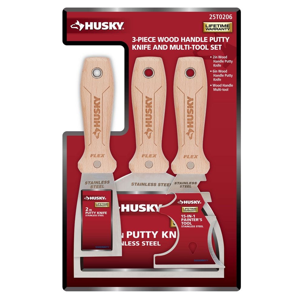 Husky wood handle 3pc 92089 - The Home Depot