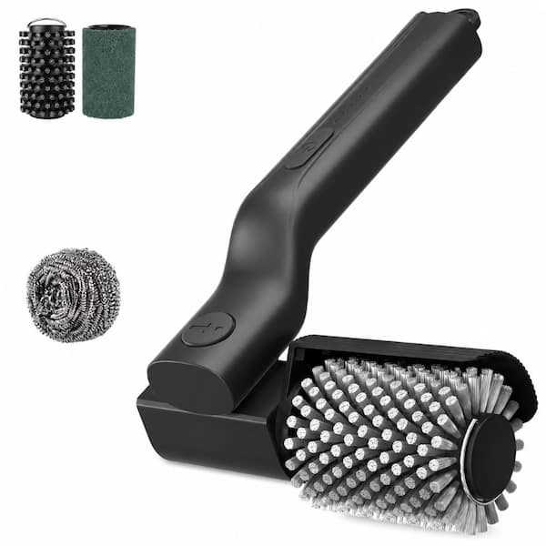 High-Torque 24kg Electric Grill Brush with 7-Level Angle Adjustment, 200-Min Runtime and Reinforced Shed-Free