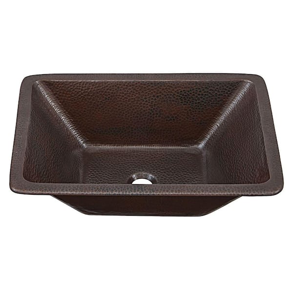 SINKOLOGY Hawking 18 Gauge 20 in. Copper Dual Flex Bath Sink in Aged Copper SB20520AG The