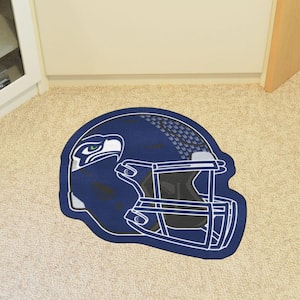 Seattle Seahawks Blue 3 ft. x 2 ft. Mascot Helmet Area Rug