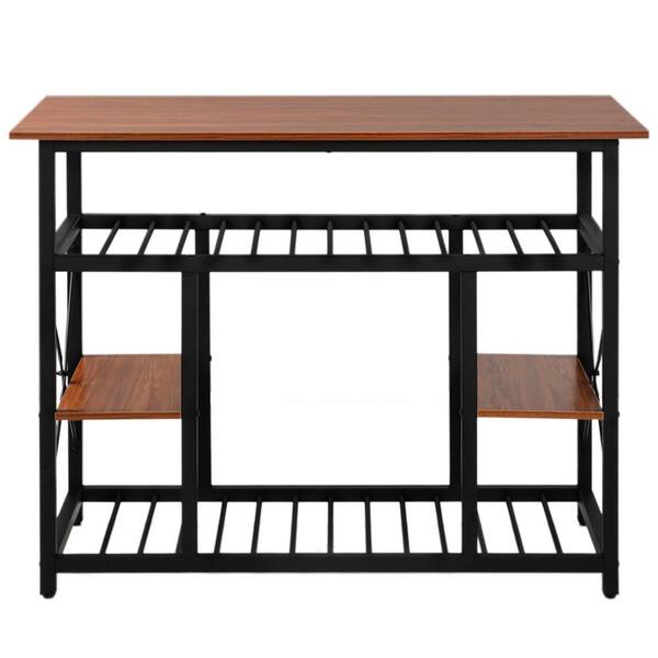 Prep Table Kitchen Island Rack, Counter Height Kitchen Island With Seating And Storage