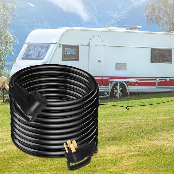 30ft. 6/8 50 Amp 250 Volt RV Extension Cord Power Cord RV 26.5 mm Wire Diameter Extension Cord Copper Wire with Handles