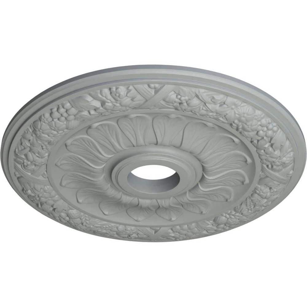 Swindon 24" Gray Urethane Ceiling Medallion
