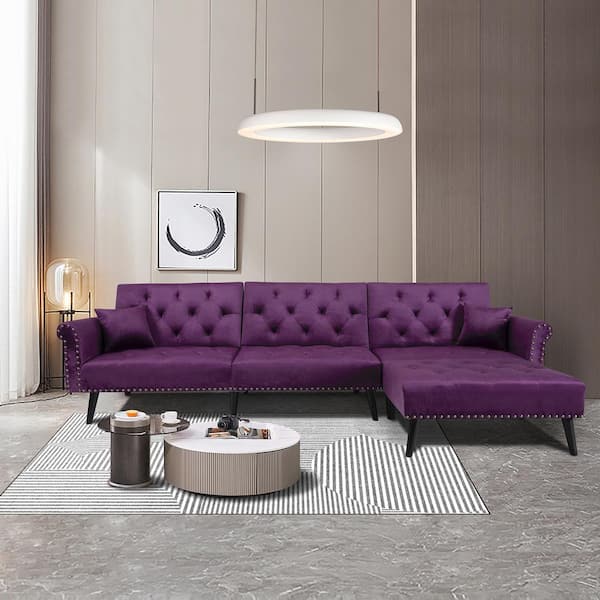 JASMODER 33.5 in. Slope Arm Velvet Modern Akia Swivel Accent Barrel Curved Sofa for Home or Office in Orange