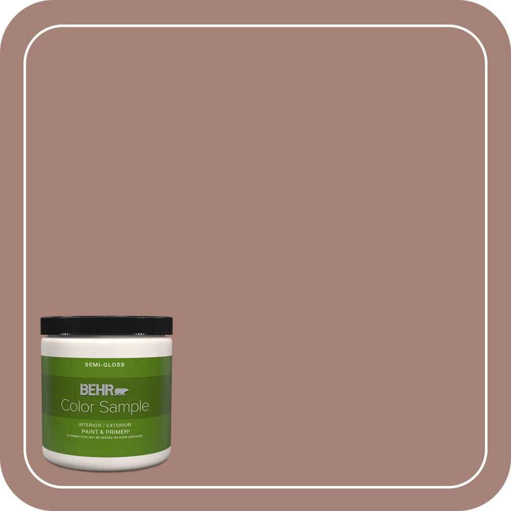 8 oz. Home Decorators Collection #HDC-NT-07 Hickory Branch Semi-Gloss Interior/Exterior Paint & Primer Color Sample -  BEHR PREMIUM PLUS, ZZ281619