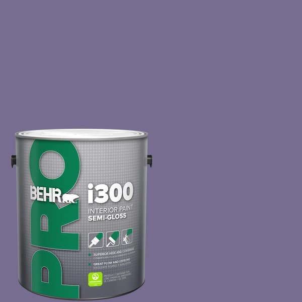 BEHR PRO 1 gal. #650D-6 Purple Silhouette Semi-Gloss Interior Paint