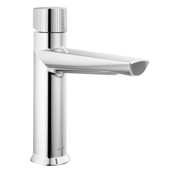 Delta Galeon Single Handle Single Hole Bathroom Faucet with Metal Pop-Up Assembly in Lumicoat Chrome