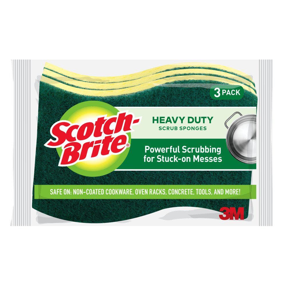 Scotch-Brite Greener Clean Non-Scratch Scrub Sponge (6-Pack) 97036 - The  Home Depot