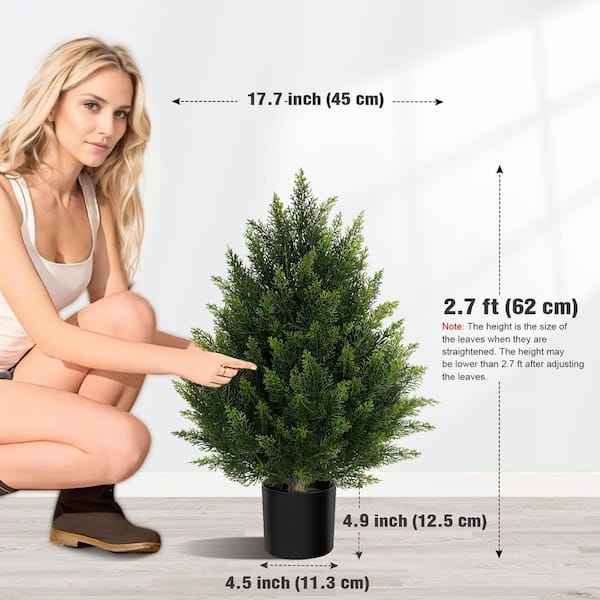 Vitalismo 2 ft. Artificial Cedar Topiary Trees Indoor