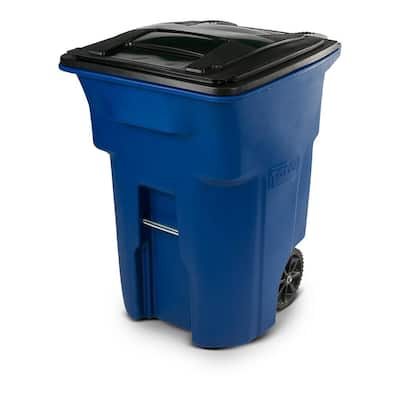 With Wheels - Outdoor Trash Cans - Trash Cans - The Home Depot