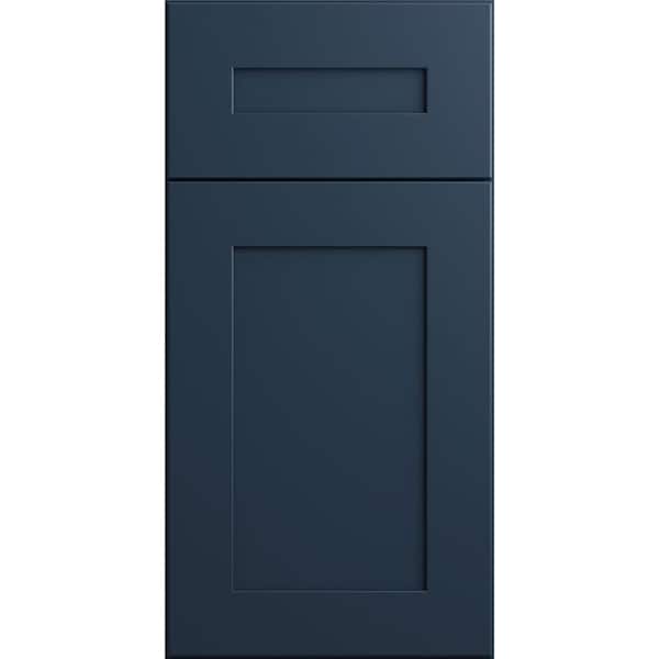 Newport 7.5 in. W x 0.75 in. D x 7.5 in. H in Mythic BlueCabinet Door Sample