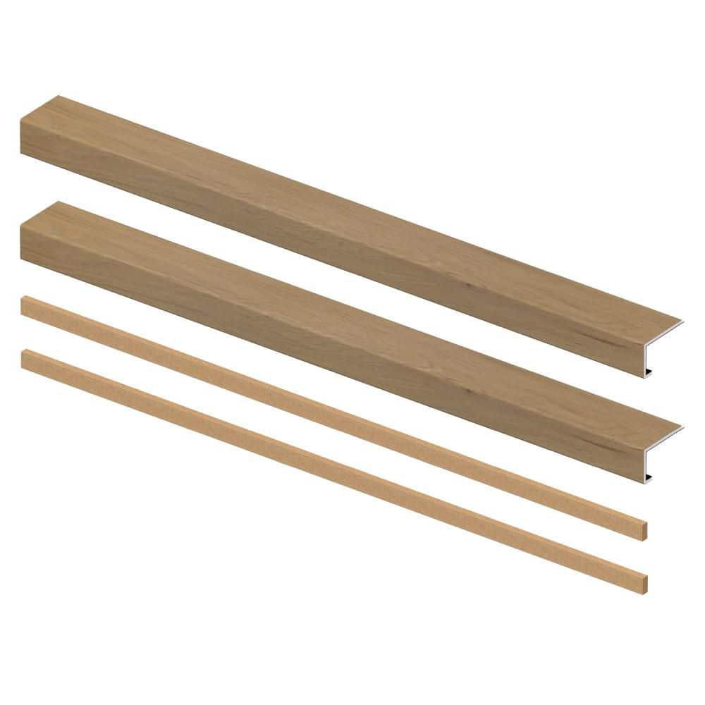 Joplin Pecan 8mm x 46in x 4in Exact Match Large Square Nose Open Stair Return/Landing Kit (2-Pack) price history on PriceWatchPro