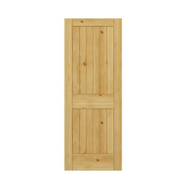 ノース①　下段支柱2箱 Builders Choice 30 in. x 80 in. 2 Panel Square Top Plank Solid