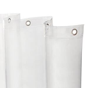 Heavyweight PEVA 70 in. W x 72 in. H Clear Shower Curtain Liner