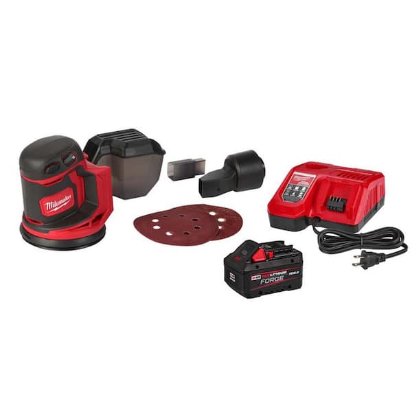 M18 18V Lithium-Ion Cordless 5 in. Random Orbit Sander w/ 8.0 Ah Battery & Charger