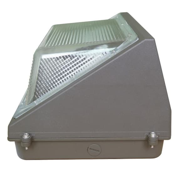 900-Watt Equivalent Integrated LED Bronze Dimmable Outdoor Wall Pack Light, Selectable CCT 3000K/4000K/5000K