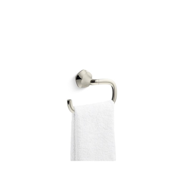 Sundae Wall Mounted Towel Ring in Vibrant Polished Nickel