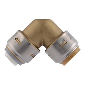 Max 3/4 in. Push-to-Connect Brass 90-Degree Polybutylene Conversion Elbow Fitting
