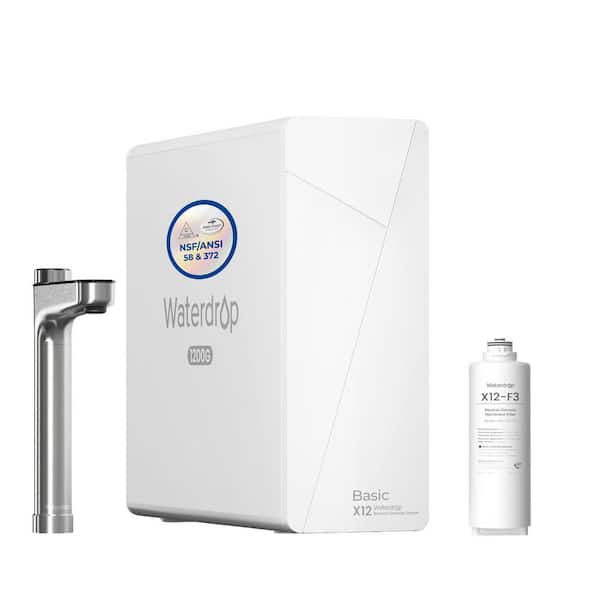X12 Alkaline Mineral PH RO System, NSF/ANSI 58 372 Certified 11-Stage Filtration Tankless BPA Free Extra X12-F3 Filter
