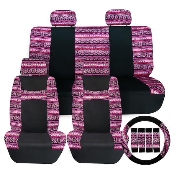FH Group Mesa57 Southwestern Print 47 in. x 1 in. x 23 in. Combo Full Set Seat Covers
