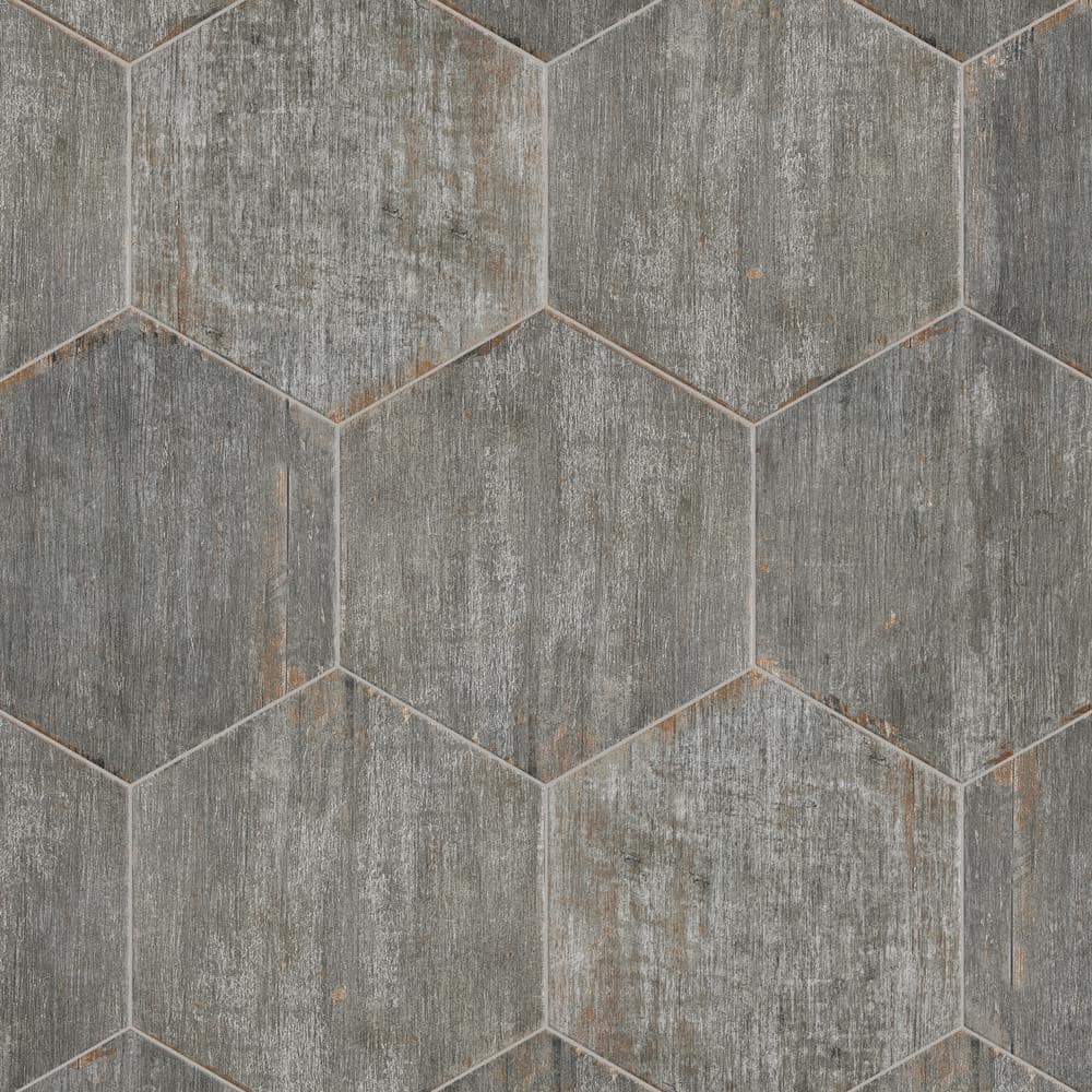 Retro Hex Cendra 7 in. x 8 in. Porcelain Floor and Wall Take Home Tile Sample price history on PriceWatchPro