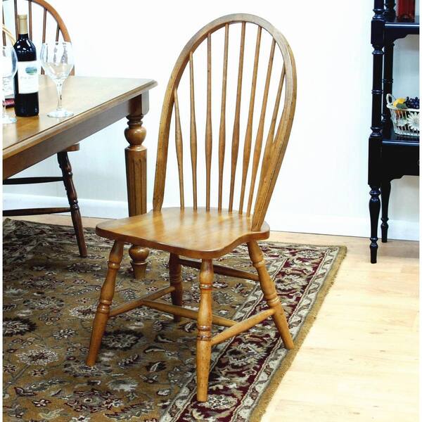 Carolina Cottage Windsor Dining Chair in English Pine