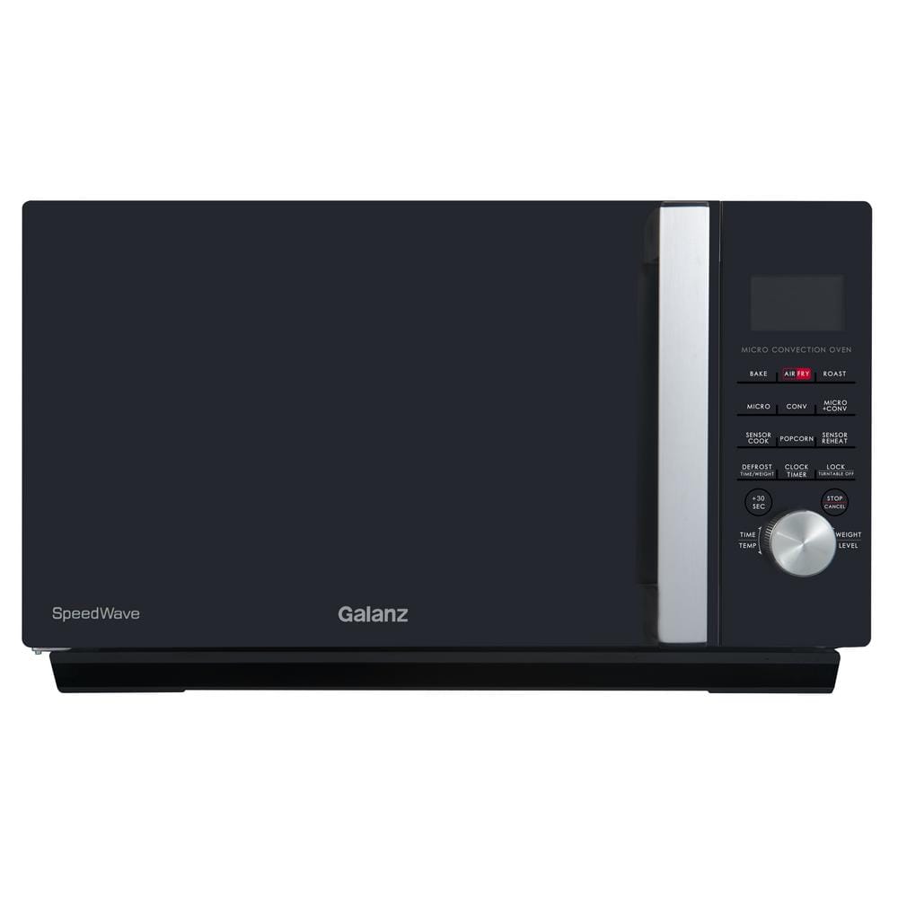 Galanz 1.6 cu. ft. Countertop SpeedWave 3-in-1 Convection Oven, Air Fryer, Microwave with Combi Speed Cooking in Black