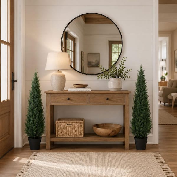 DR.Planzen 4 ft. Artificial Indoor/Outdoor Topiary Cedar Tree