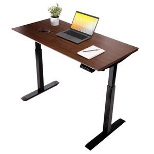 airLIFT 48 in. Walnut Electric Height Adjustable Standing Desk with USB Charger