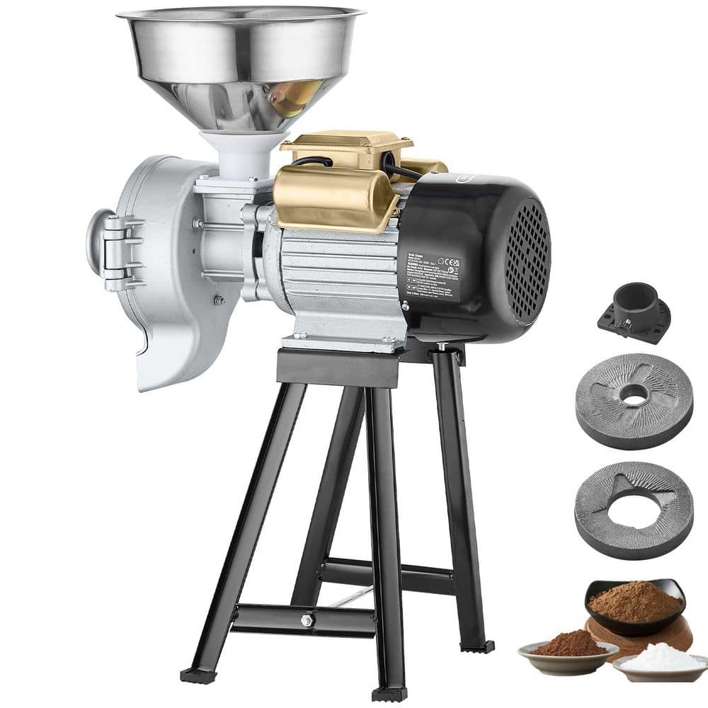SVOPES Electric Grain Mill Grinder,3000W Commercial Corn Mill w