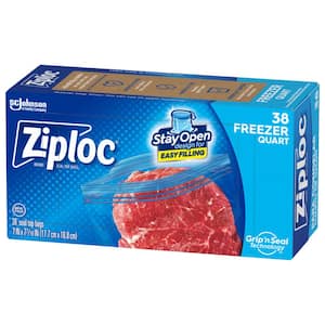 Freezer Quart Plastic Bag - Value Pack (38-Count)