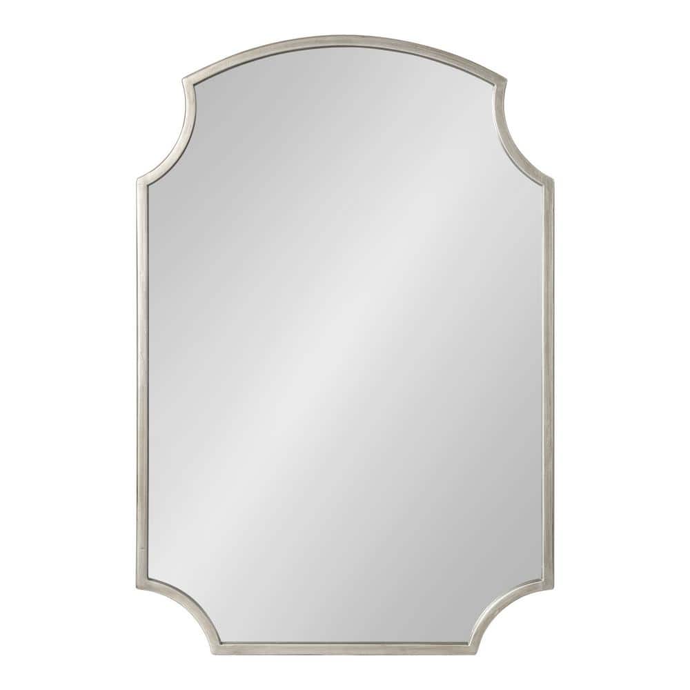 Carlow Antique Silver Scalloped Vanity Wall Mirror