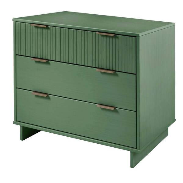 Manhattan Comfort Granville Sage Green 2-Drawer 18.11 in. W Nightstand and  3-Drawer 37.8 in. W Standard Dresser (Set of 2) GRAN043 - The Home Depot