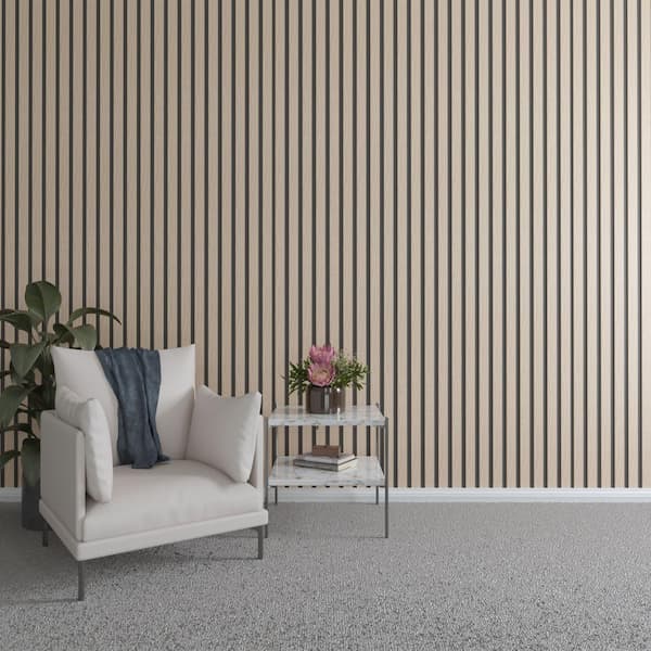Ekena Millwork 94 in. H x 2 in. W Slatwall Panels in Red Oak 22-Pack