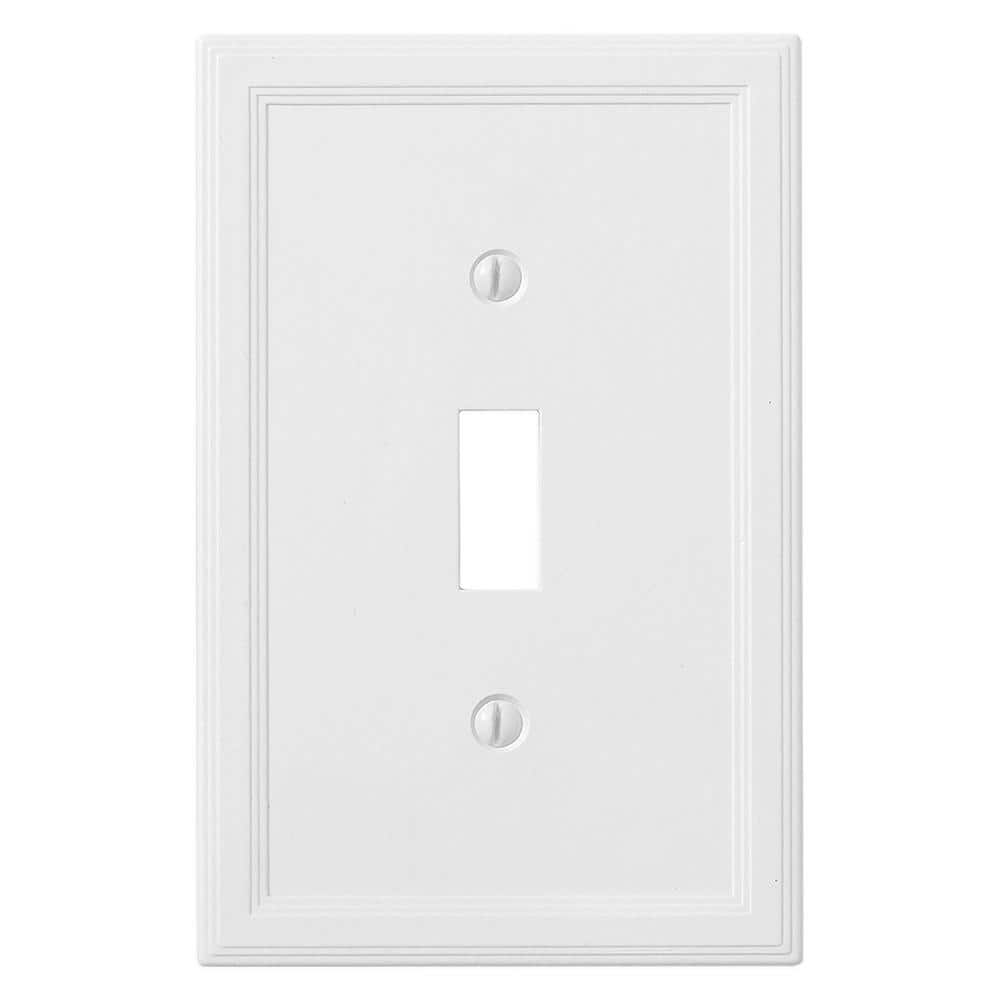 Hampton Bay Gang Toggle Wall Plate Bright White Swp The Home Depot