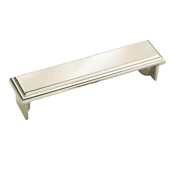 Amerock Manor 3-3/4 in (96 mm) Center-to-Center Polished Nickel Cabinet Cup Pull