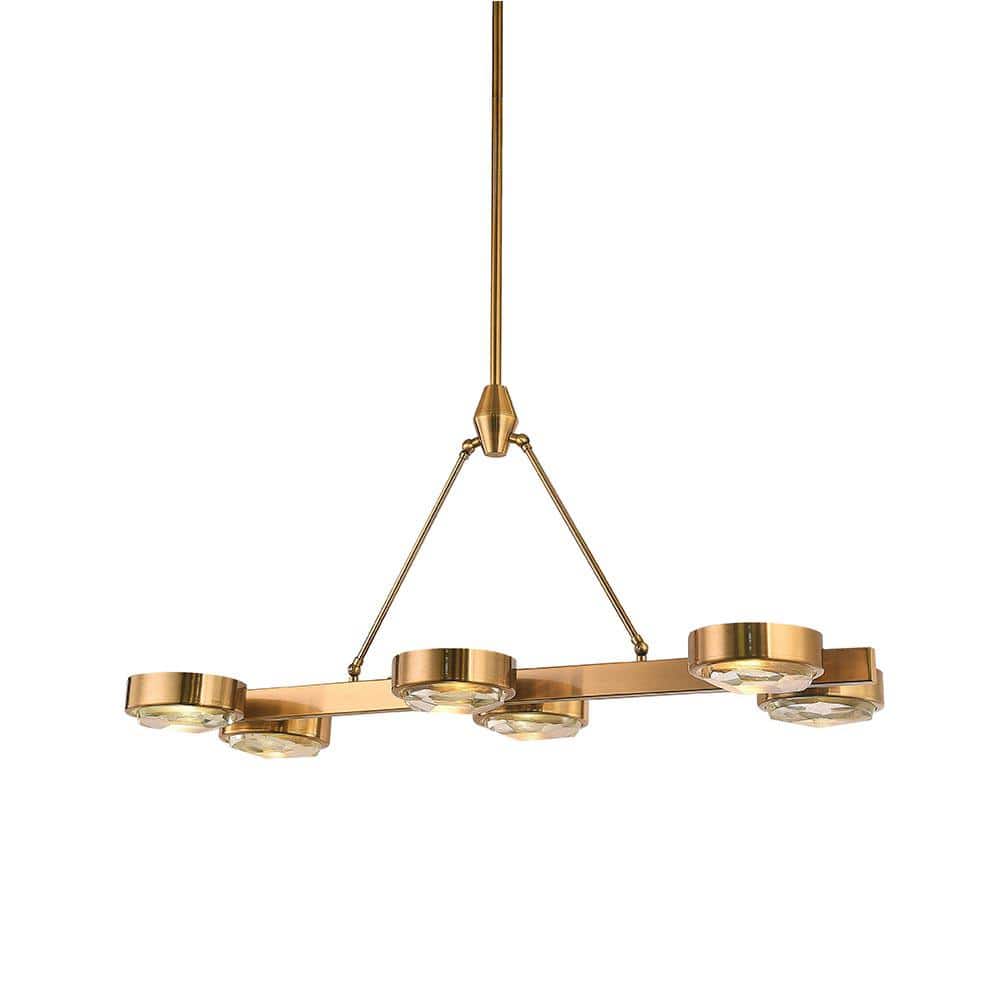 Kaiya 6-Light Bronze Island Chandelier