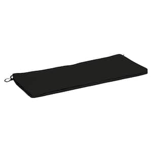 ProFoam 18 in. x 46 in. Outdoor Bench Cushion Cover in Onyx Black