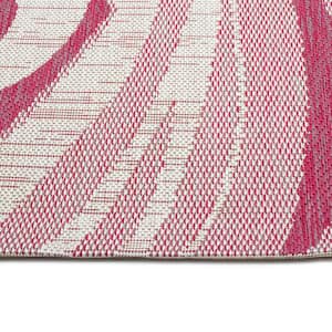 Soleri Collection Pink 3'11" x 5'11" Rectangle Residential Indoor-Outdoor Area Rug