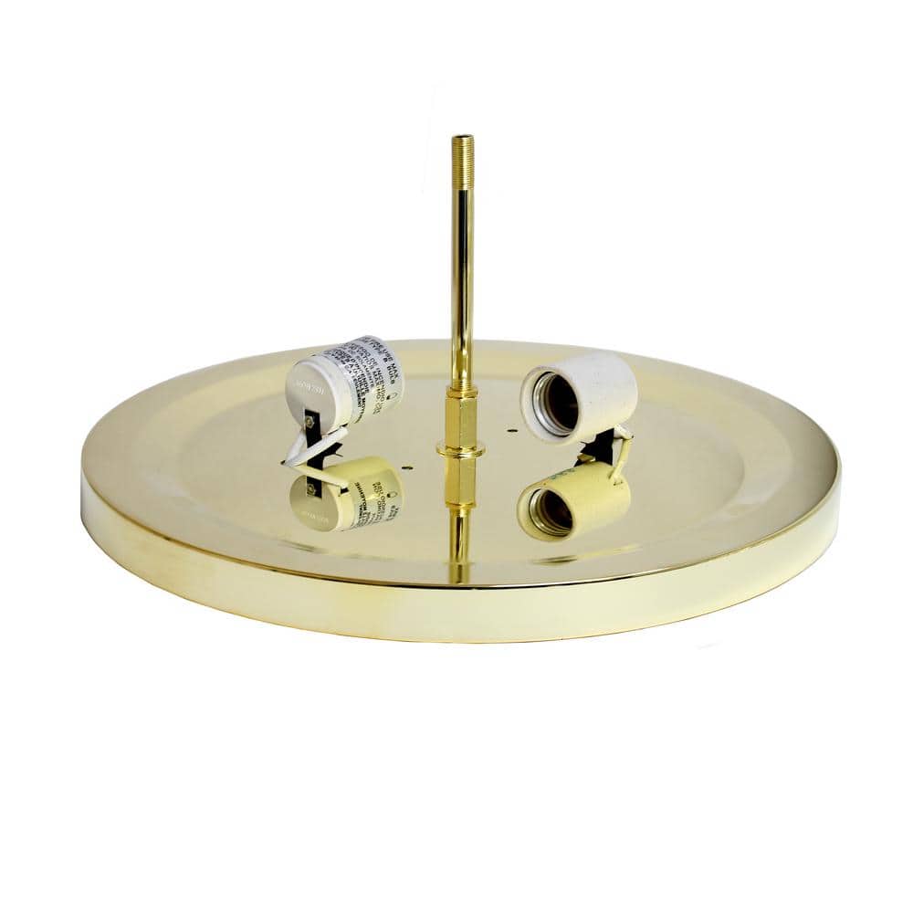 Glamorous Gold Crystal 15" Incandescent Bowl Ceiling Light