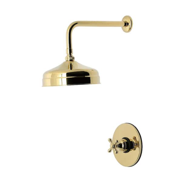 Metropolitan 1-Handle 1-Spray Shower Faucet 1.8 GPM in Polished Brass
