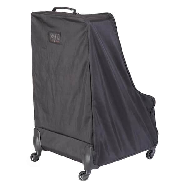 Quickway Imports Car Seat Storage Bag for Travel with Wheels, Black