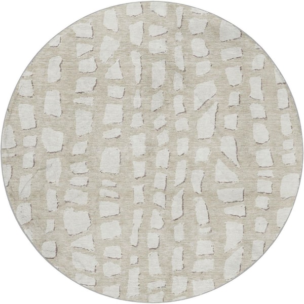 Abstract Pattern Shag Rugs Addison Rugs Dream Shag Premium Machine Washable Abstract ADS754 Beige ...