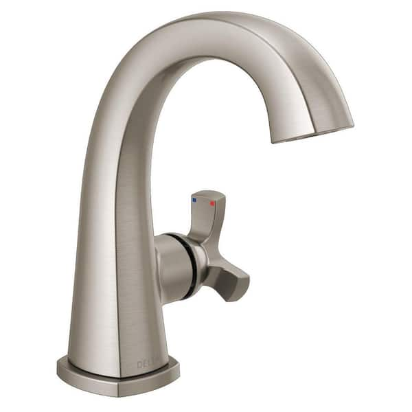 Delta Stryke Single Handle Single Hole Bathroom Faucet with Metal Pop ...