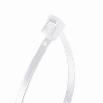 Pack of 200 14 in Self Cutting Cable Tie Natural 