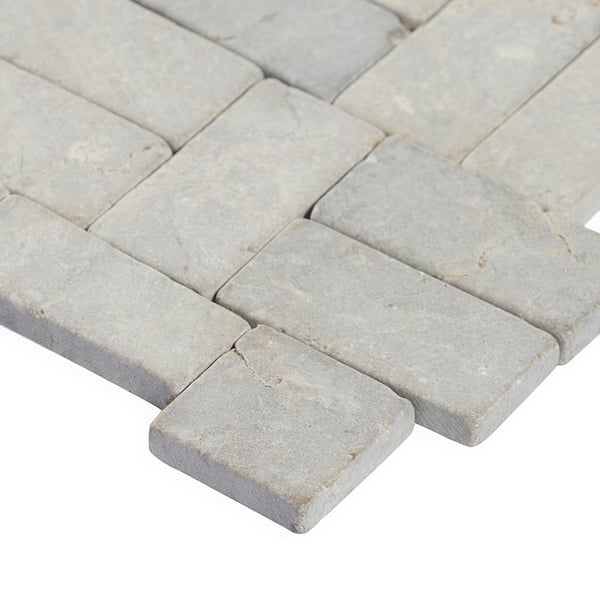 Ivy Hill Tile Countryside Interlocking 11.81 in. x 11.81 in. Gray 