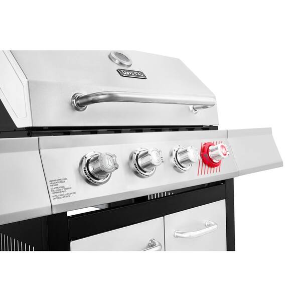 Dyna-Glo 4-Burner Propane Gas Grill in Stainless Steel with TriVantage  Multifunctional Cooking System DGF451CRP-D - The Home Depot