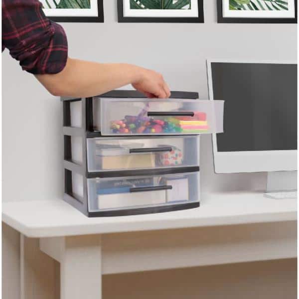 MQ Eclypse 38-Inch 3 Shelf Plastic Utility Storage Cabinet in Gray